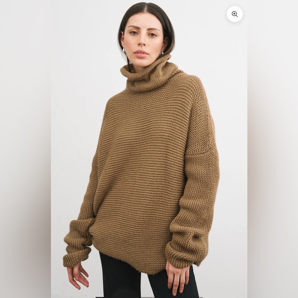 Marcella Tan Knit Sweater